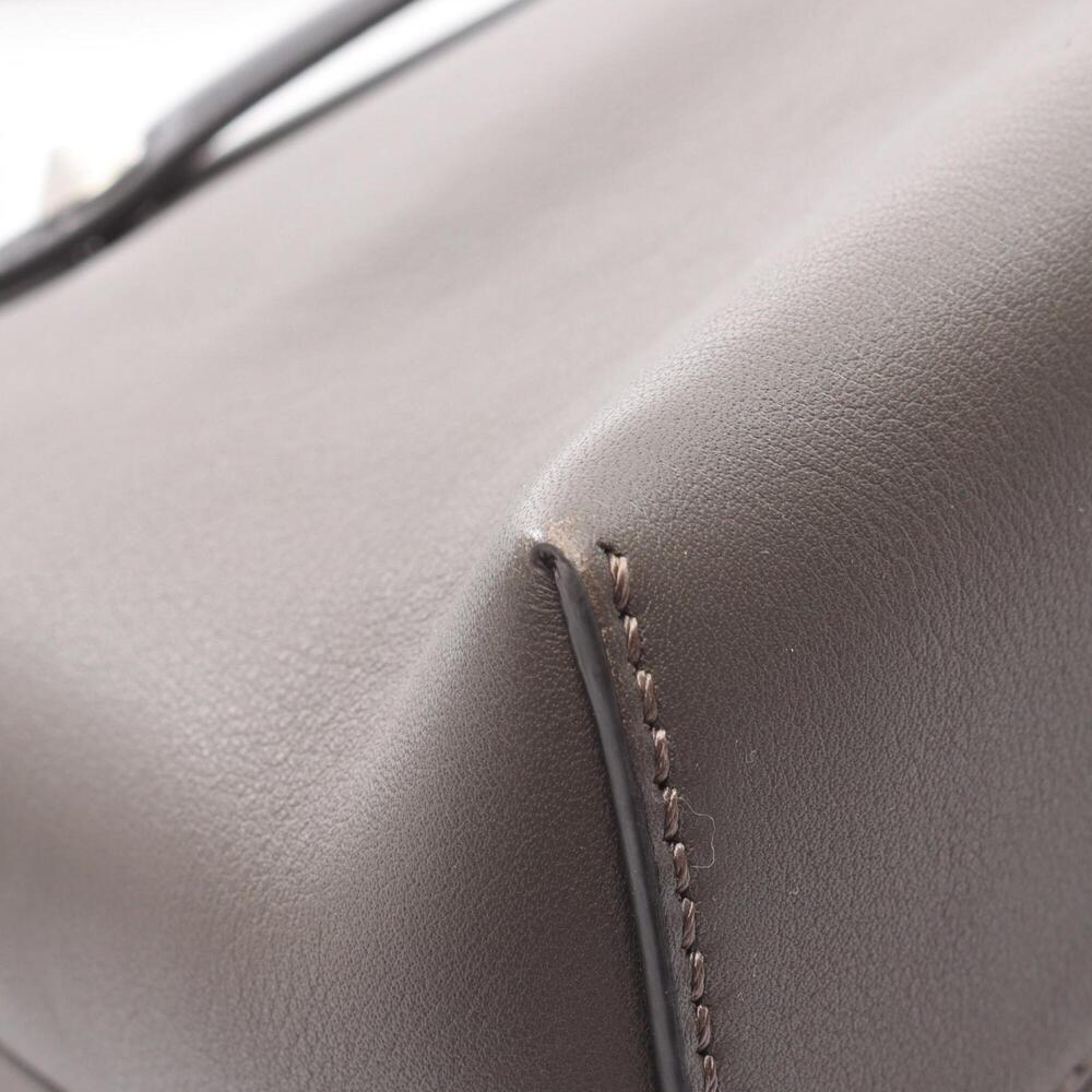 Fendi BY THE WAY MEDIUM 2-Way Handbag, Leather, Women's, Gray/Black - Picture 7 of 10